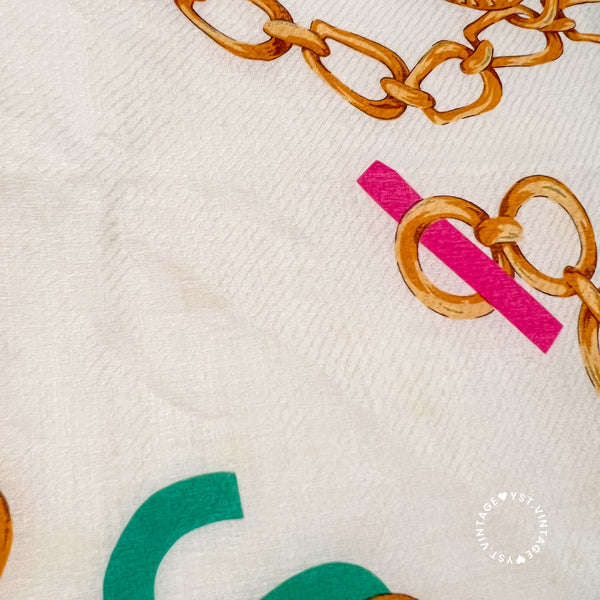 Vintage CELINE Scarf/ Handkerchief - Effi (Code: 036000)