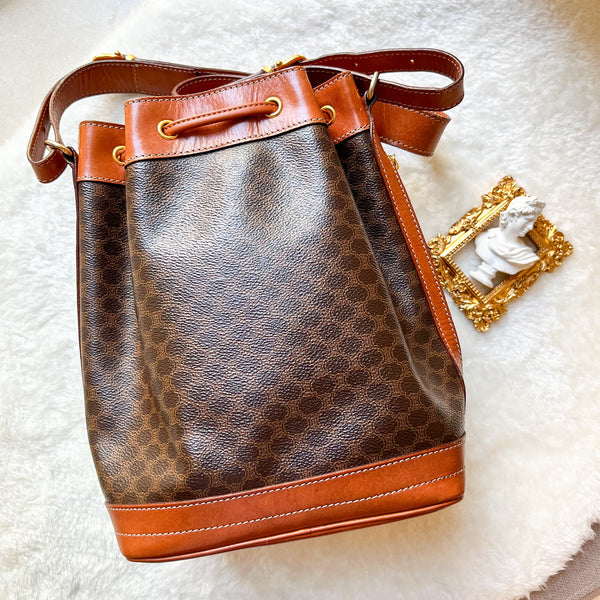 Vintage CELINE Macadam Bucket Bag 002