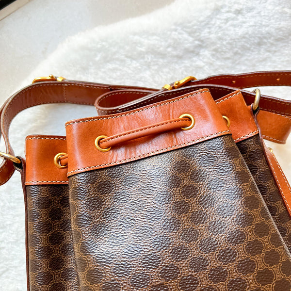 Vintage CELINE Macadam Bucket Bag 002