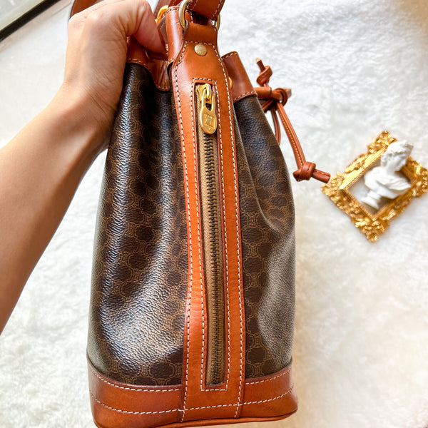 Vintage CELINE Macadam Bucket Bag 002