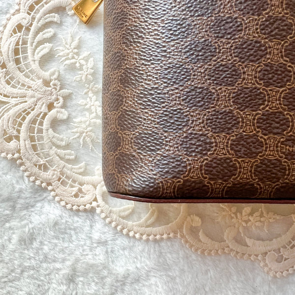 Vintage CELINE Macadam Vanity Bag 011 - Brown