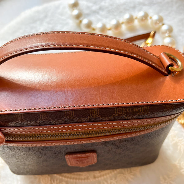 Vintage CELINE Macadam Vanity Bag 011 - Brown