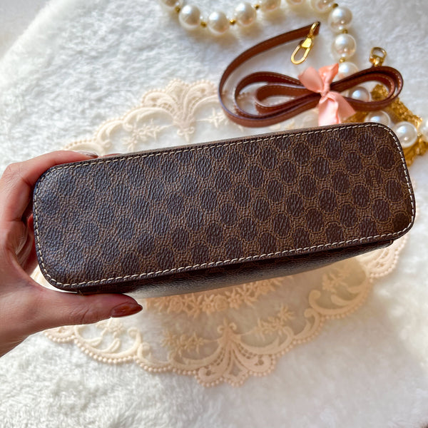 Vintage CELINE Macadam Vanity Bag 011 - Brown