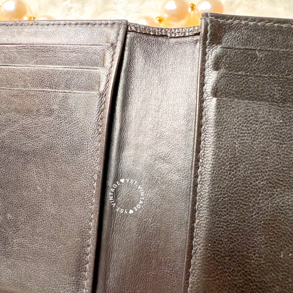 Vintage Chanel Caviar Coco Card Holder - Black 002 (Code: 036100)