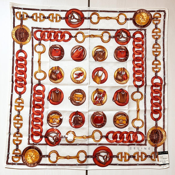Vintage CELINE Scarf/ Handkerchief - Lizzy (Code: 041300)
