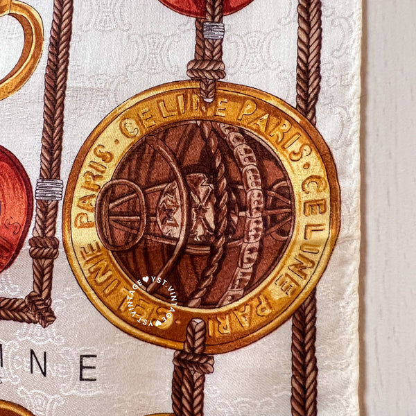 Vintage CELINE Scarf/ Handkerchief - Lizzy (Code: 041300)