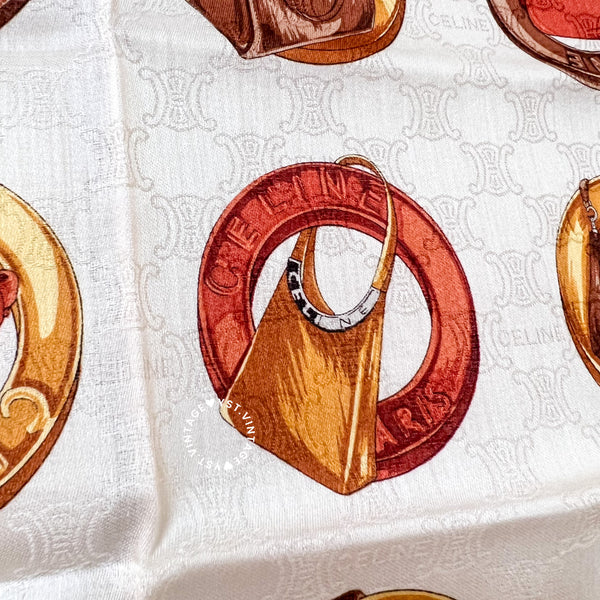Vintage CELINE Scarf/ Handkerchief - Lizzy (Code: 041300)