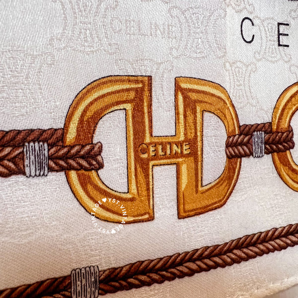 Vintage CELINE Scarf/ Handkerchief - Lizzy (Code: 041300)