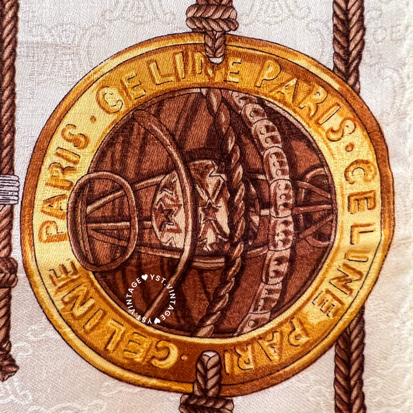 Vintage CELINE Scarf/ Handkerchief - Lizzy (Code: 041300)