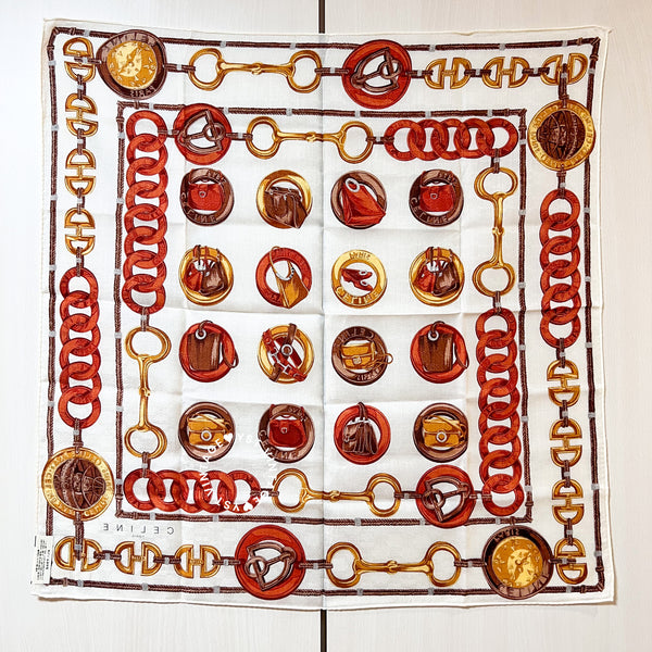 Vintage CELINE Scarf/ Handkerchief - Lizzy (Code: 041300)