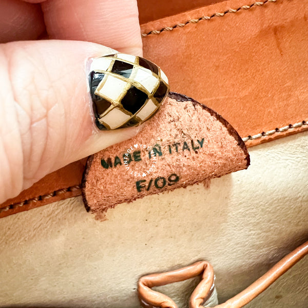 Vintage CELINE Macadam Mini Square Shoulder Bag - Brown (Code: 048300)