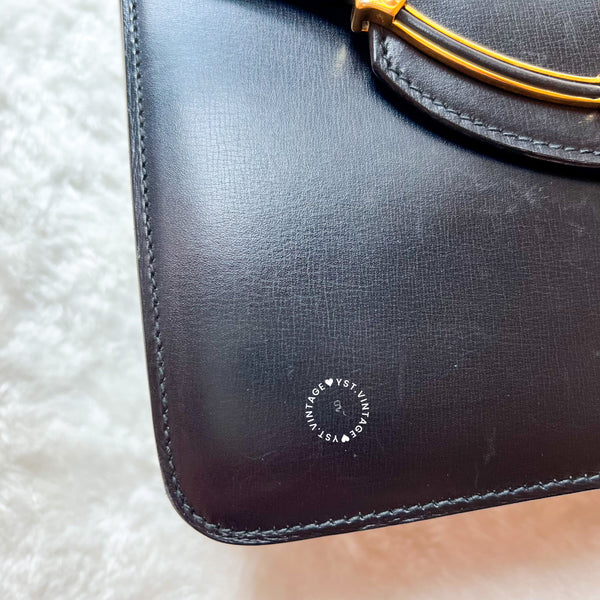 Vintage Bally Kelly Bag - Black