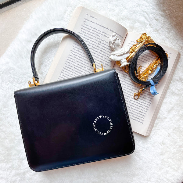 Vintage Bally Kelly Bag - Black
