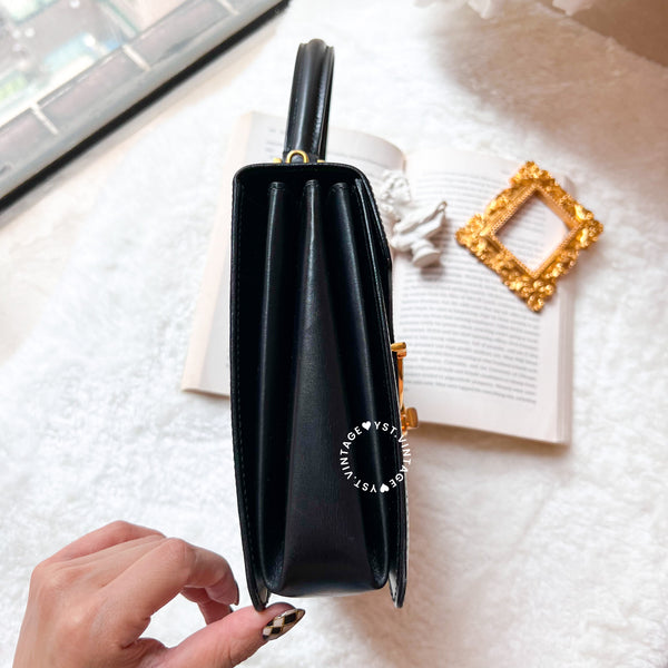 Vintage Bally Kelly Bag - Black