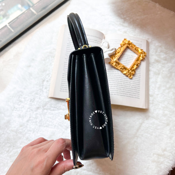 Vintage Bally Kelly Bag - Black