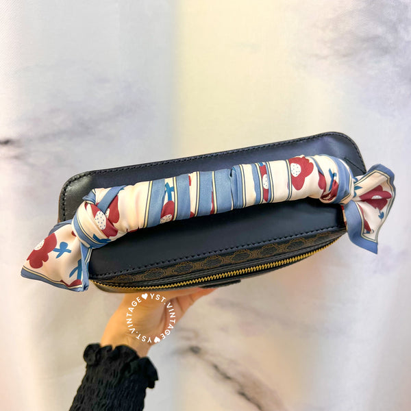 Vintage CELINE Macadam Vanity Bag 019 - Black (Code: 036700)