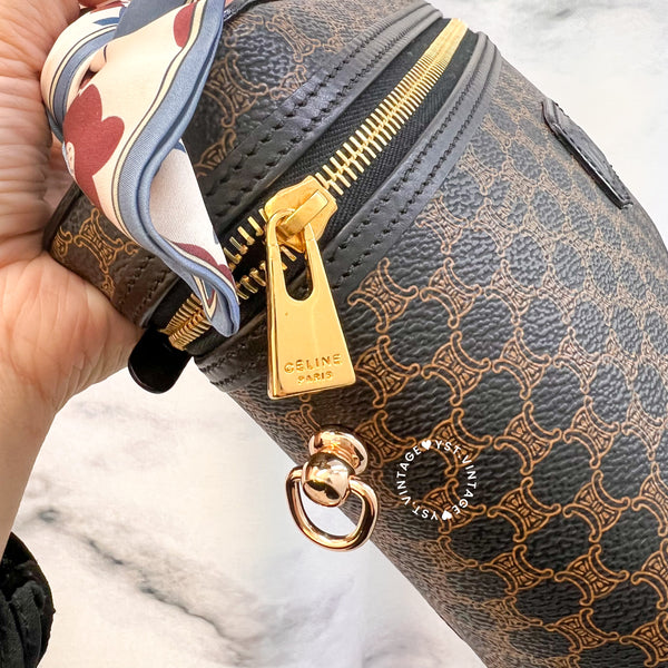 Vintage CELINE Macadam Vanity Bag 019 - Black (Code: 036700)