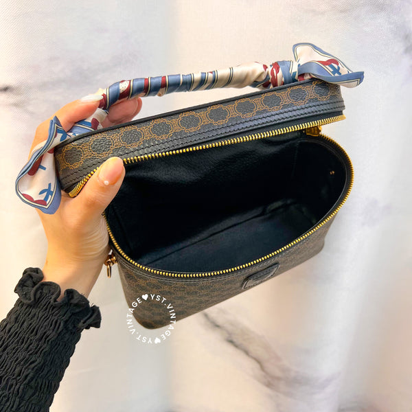 Vintage CELINE Macadam Vanity Bag 019 - Black (Code: 036700)