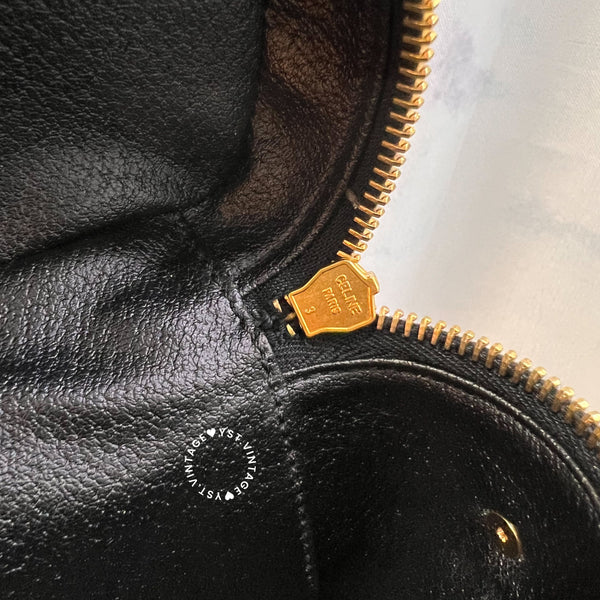 Vintage CELINE Macadam Vanity Bag 019 - Black (Code: 036700)