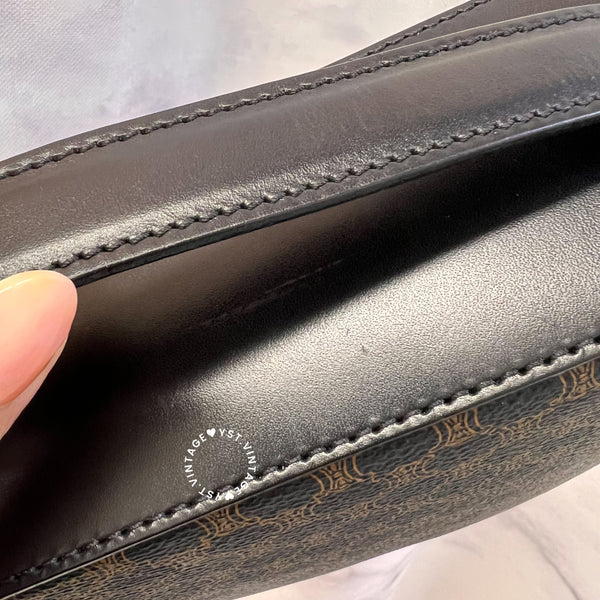 Vintage CELINE Macadam Vanity Bag 019 - Black (Code: 036700)