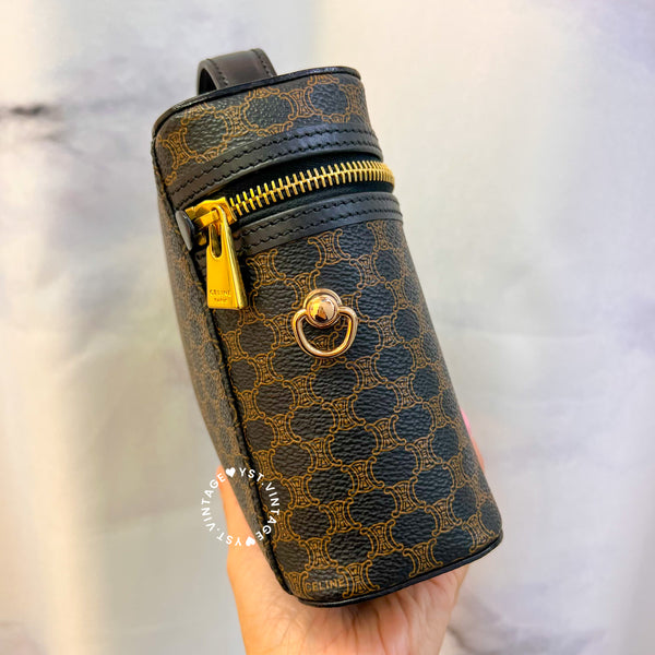 Vintage CELINE Macadam Vanity Bag 019 - Black (Code: 036700)