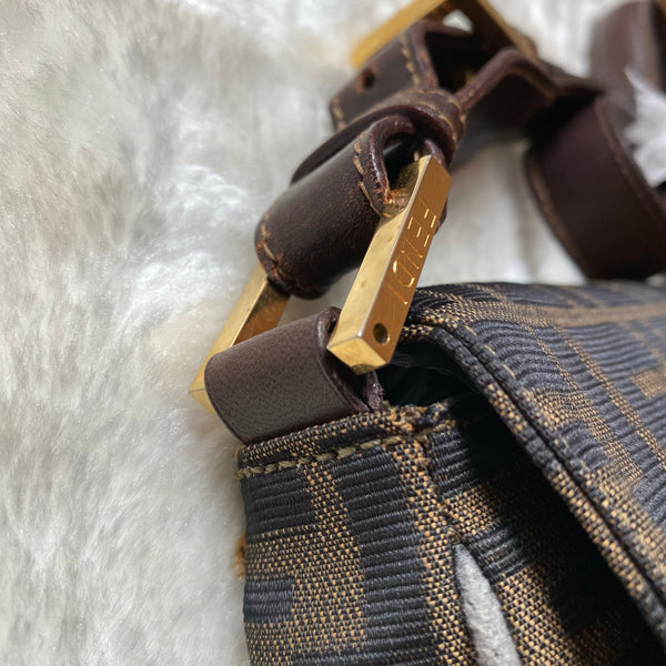 Vintage Fendi Zucca Shoulder Bag