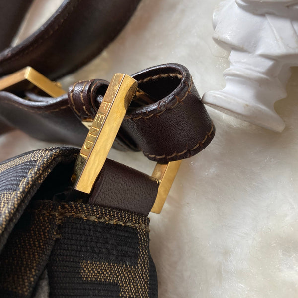 Vintage Fendi Zucca Shoulder Bag