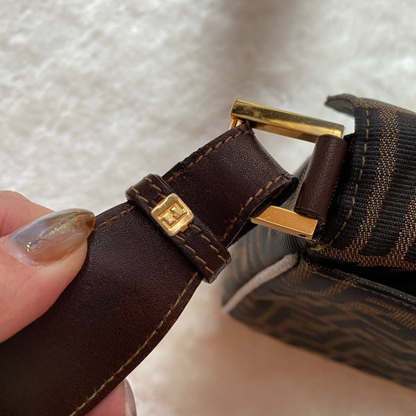 Vintage Fendi Zucca Shoulder Bag