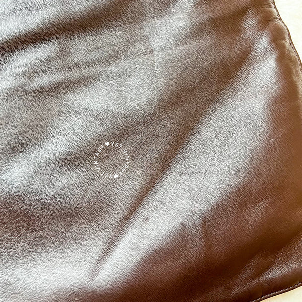 Vintage Loewe Anagram Tote Bag - Dark Brown 002
