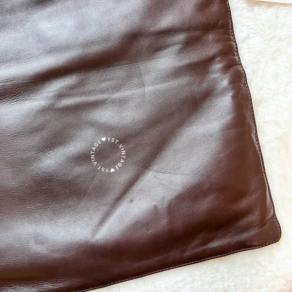 Vintage Loewe Anagram Tote Bag - Dark Brown 002