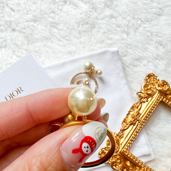 Dior Pearl Tribales and Gold-Finish Metal Earrings