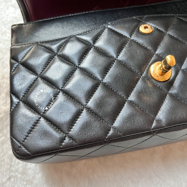 Vintage Chanel Medium Classic Flap Bag CF25 - Black