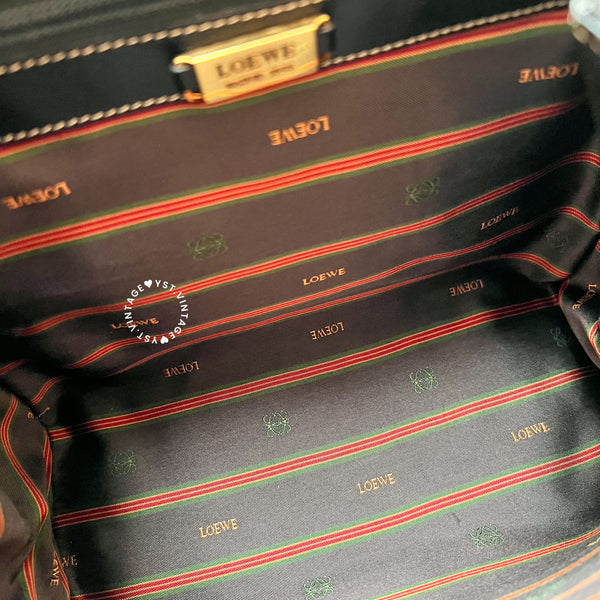 Vintage Loewe Velazquez Kelly Bag - Black