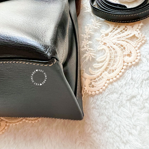 Vintage Loewe Velazquez Kelly Bag - Black