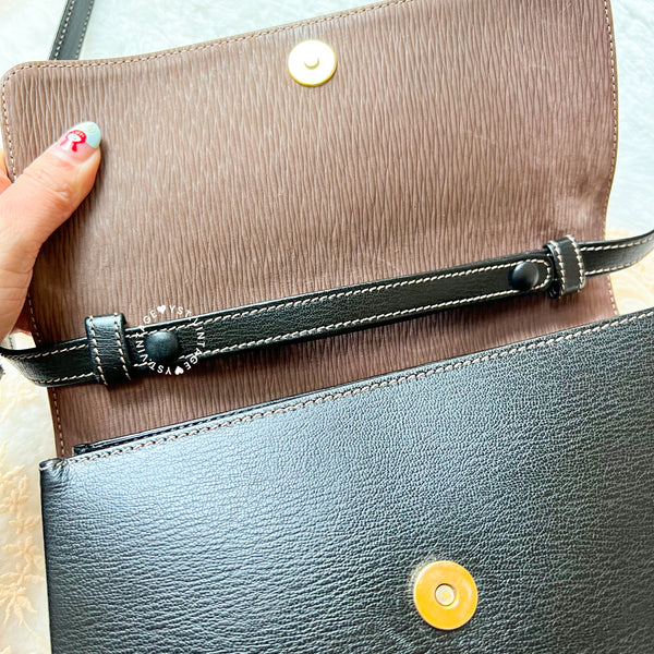 Vintage Loewe Velazquez Kelly Bag - Black