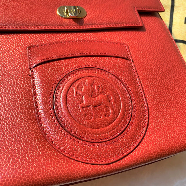 Vintage Fendi Centaur Kelly Bag - Red