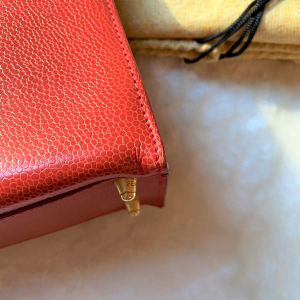 Vintage Fendi Centaur Kelly Bag - Red