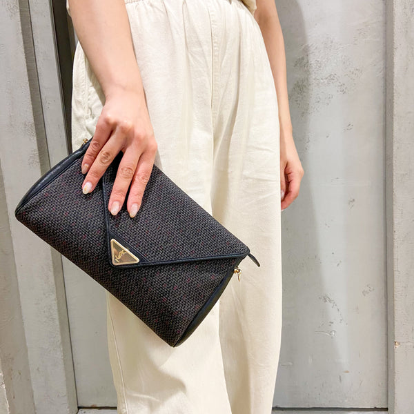 Vintage YSL 1990s Envelope Clutch