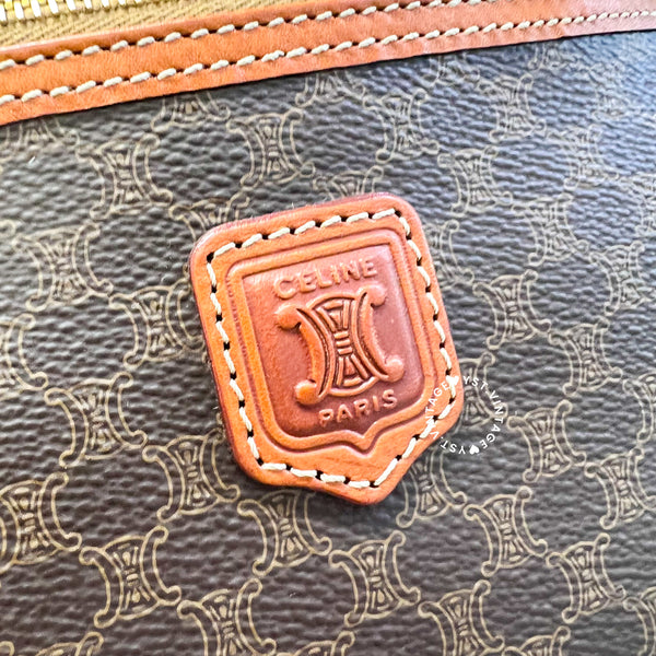 Vintage CELINE Macadam Vanity Bag 021 - Brown (Code: 037500 )