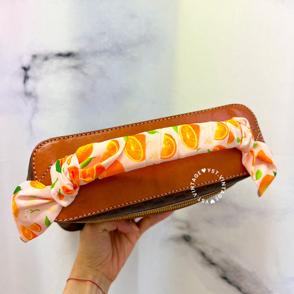 Vintage CELINE Macadam Vanity Bag 021 - Brown (Code: 037500 )