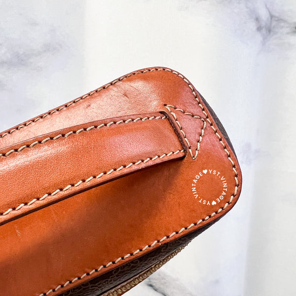 Vintage CELINE Macadam Vanity Bag 021 - Brown (Code: 037500 )