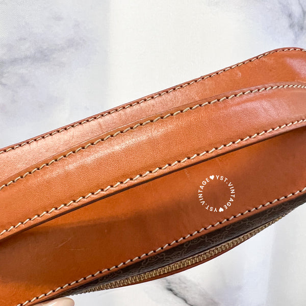 Vintage CELINE Macadam Vanity Bag 021 - Brown (Code: 037500 )