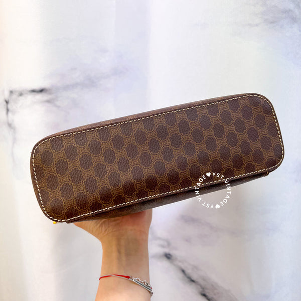 Vintage CELINE Macadam Vanity Bag 021 - Brown (Code: 037500 )