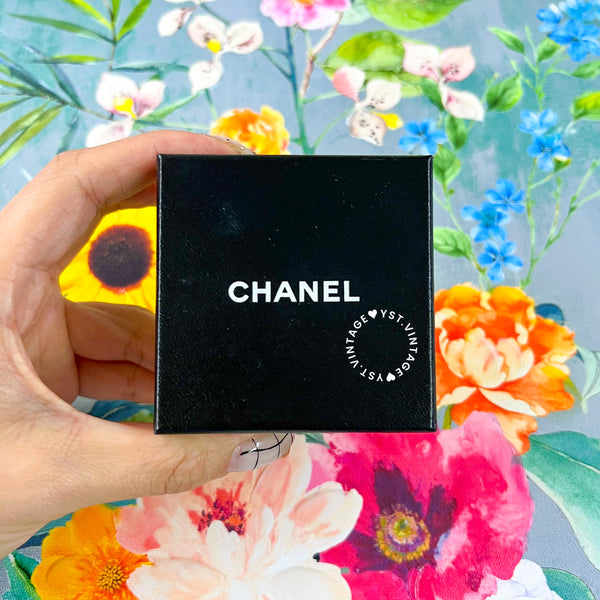 Vintage Chanel 24KGP Coco Mark Ear Clips