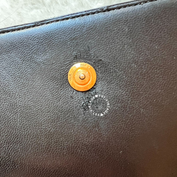 Vintage Hermès 1984 Eugenie Shoulder Bag/ Clutch - Black
