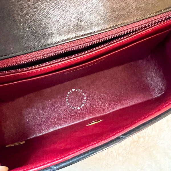 Vintage CHANEL Diana Flap Bag - Black (Code: 038600)