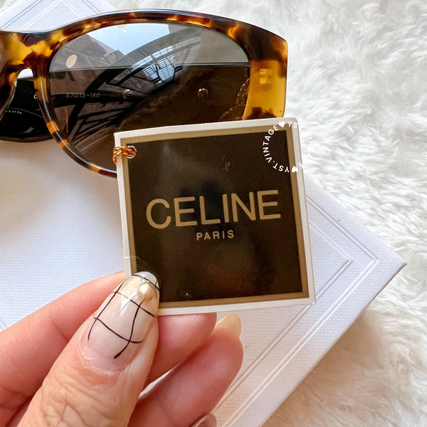 Vintage CELINE 1980s Sunglasses - Gradient Havana