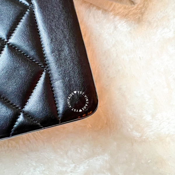 Vintage CHANEL Diana Flap Bag - Black (Code: 038600)