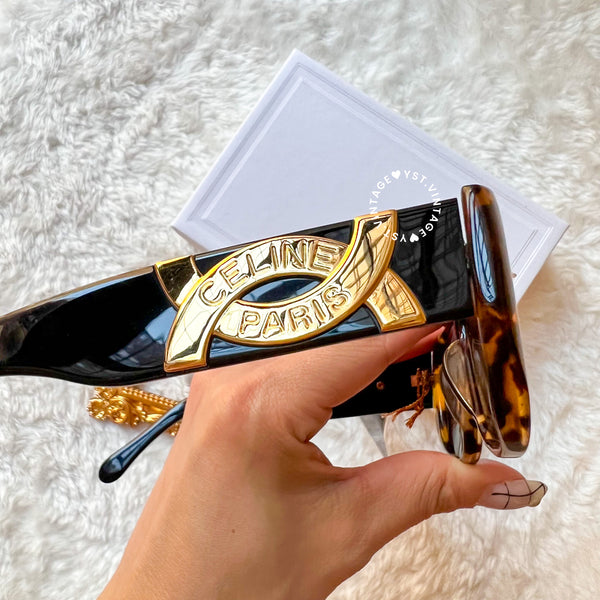 Vintage CELINE 1980s Sunglasses - Gradient Havana