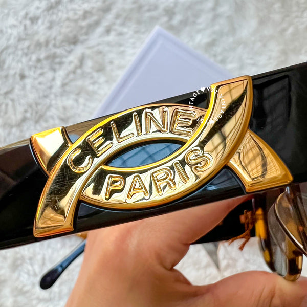 Vintage CELINE 1980s Sunglasses - Gradient Havana